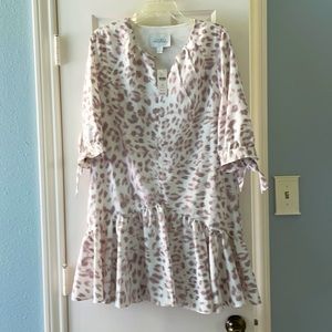 Anthropologie leopard dress size M